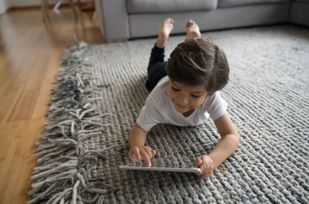 Girl lying on rug | Thornton Flooring